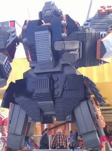 transformer robot made from legos in legoland florida
