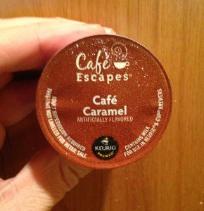 cafe escapes cafe caramel k-cup keurig