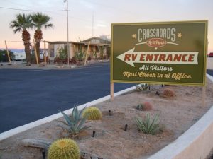 Crossroads RV Park Entrance, Mohave AZ