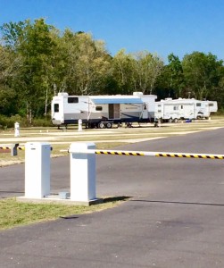 Cooling Springs Safe RV Park Gate in Lake Charles Louisiana