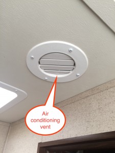 Jayco travel trailer air conditioner vent