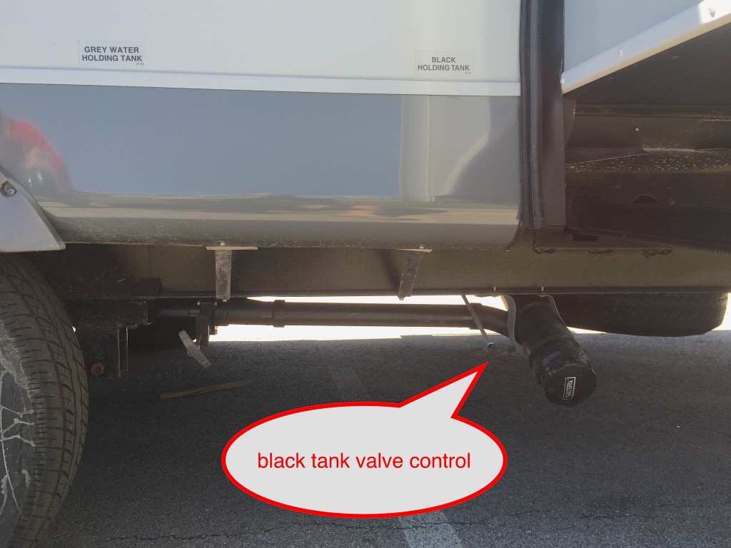 Jayco travel trailer black tank control valve