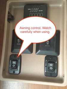 Jayco travel trailer control center awning control