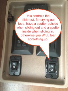 Jayco travel trailer control center slide out control