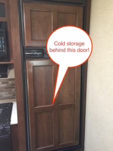 Jayco travel trailer refrigerator - cold storage