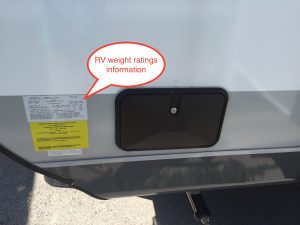 Jayco travel trailer weight ratings placard