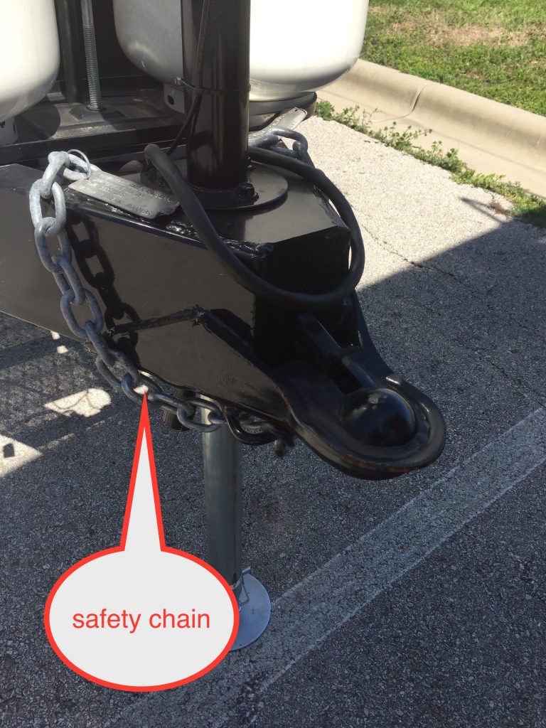 Jayco travel trailer towing safety chain