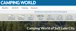 Camping World RVs for Sale in Salt Lake City Utah - Tickets 4 Concerts Day Trips
