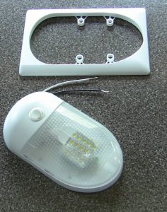 RV LED Light Fixture with Bevel Separated