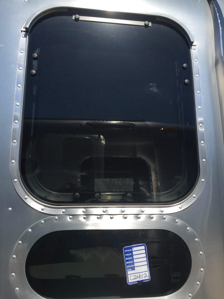 Airstream International External Window Closeup