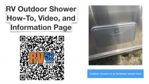 rv outdoor shower information