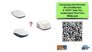 the Big Dometic RV Air Conditioner Comparison TAble