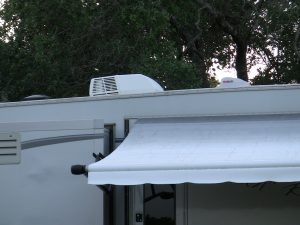 rv air conditioner outside view