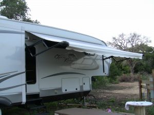 rv awning extended