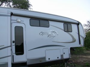 rv awning stowed