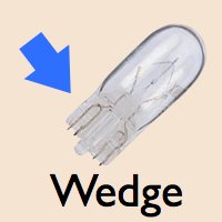 wedge light bulb example