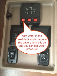 Jayco travel trailer control center water pump