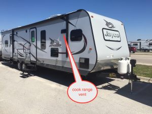 Jayco travel trailer cook range vent