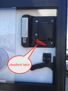 Jayco travel trailer deadbolt latch