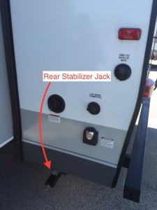 Jayco travel trailer rear stabilizer jack rv