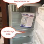 Jayco travel trailer refrigerator - inside view