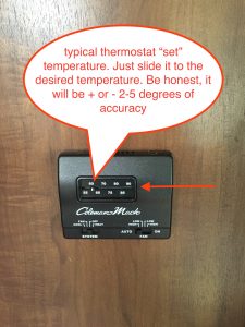 jayco travel trailer thermostat set temperature