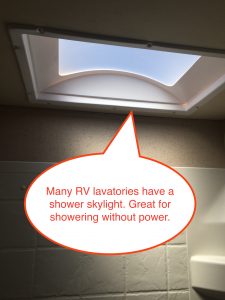 Jayco travel trailer lavatory shower highlight