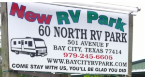 60 North RV Park BAy City Texas Gulf
