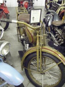 Antique 1926 Harley Davidson Motorcycle at Pioneer Village
