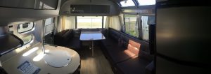 Airstream International Interior View From Bedroom to Dining