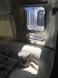 Airstream International Bedroom Side Window Closeup