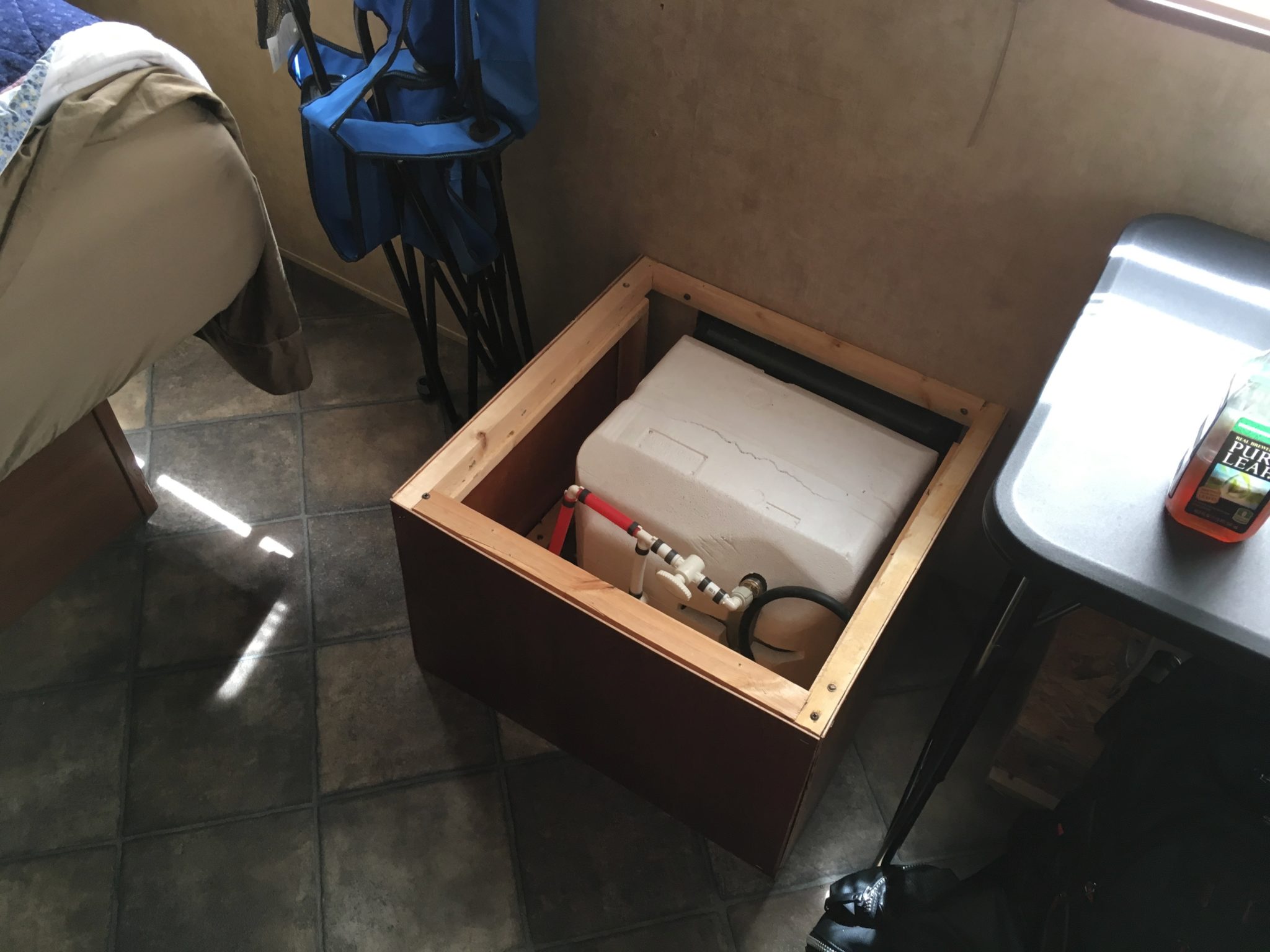RV Hot Water Heater Box