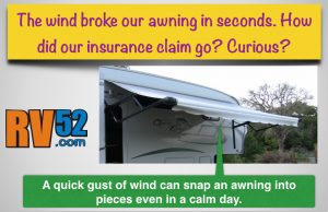 RV Awning insurance claim - how did it go