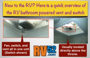 RV Bathroom Vent and Fan Switch - Primer and Overview