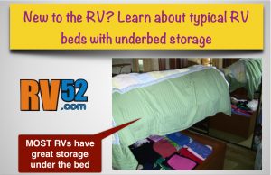 rv bed with under bed storage