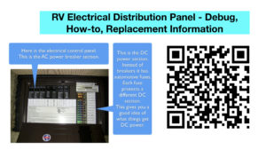 RV Electrical Distribution Panel Information Page