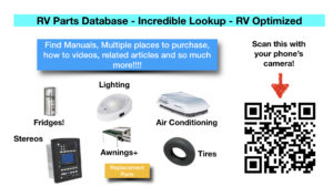 RV Parts Database including RV Manuals