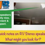 RV Stereo speakers - what to look for