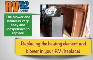 Replacing an RV Fireplace Blower and Heater Element