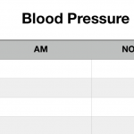 Free Blood Pressure Log Recording Sheet