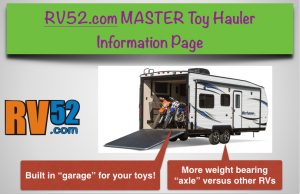 toy hauler rv master information page for rvers