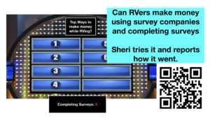 can RVers make money using survey companies