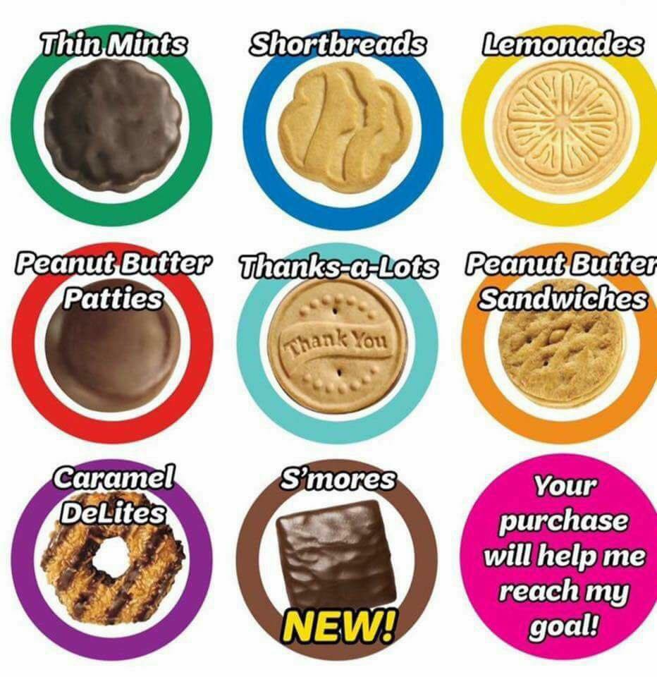 Girl Scout Cookie Time is coming up