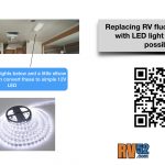 replace your RV fluorescent lights with led light strips