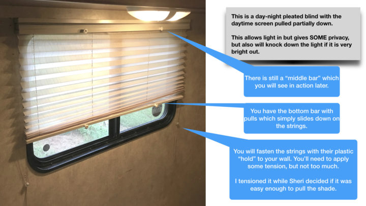 Replacing Your Rv Blinds With A Pleated Day Night Rv Shade